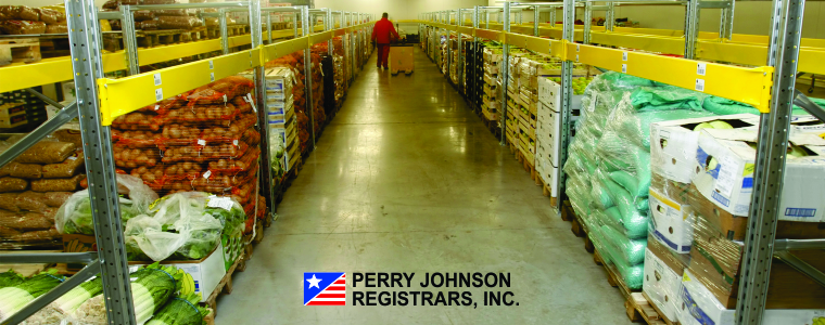 Multiple foods being stored in a warehouse Multiple foods being stored in a warehouse