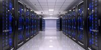A large computer server room A large computer server room