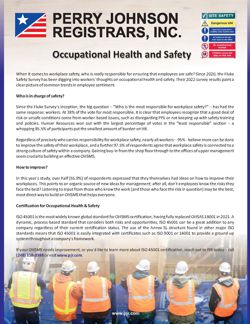 Occupational Health and Safety Occupational Health and Safety