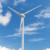 A wind turbine in the sky A wind turbine in the sky