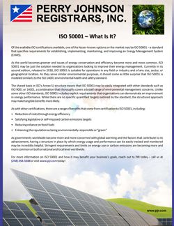 ISO 50001 – What Is It? ISO 50001 – What Is It?