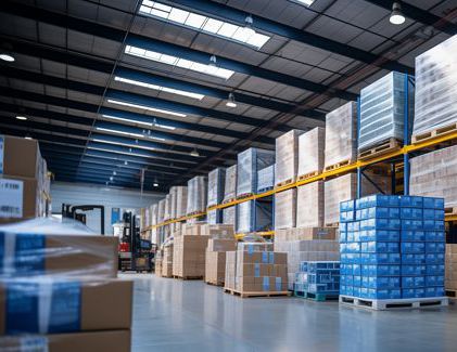 A warehouse full of organized inventory