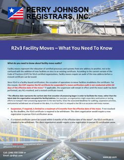 R2v3 Facility Moves – What You Need To Know R2v3 Facility Moves – What You Need To Know