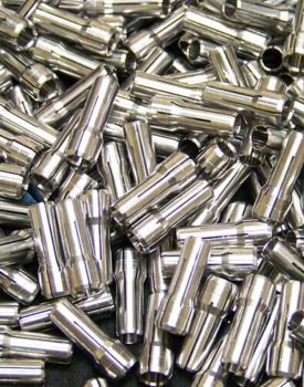 Polished metals in a pile